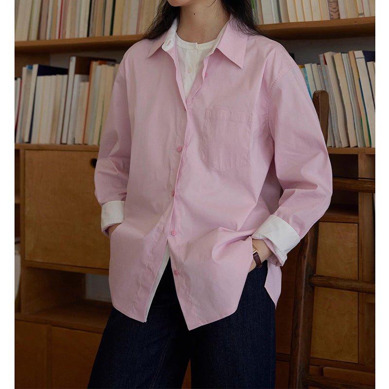 Chemisier oversized à bouton pour femmes Chic und Stil