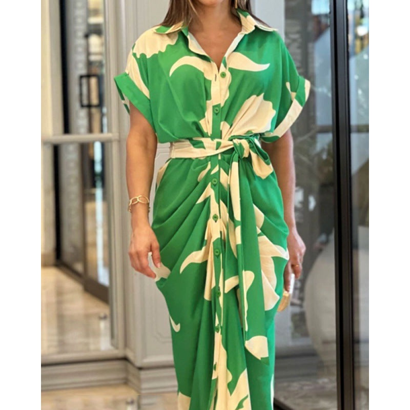 Robe Maxi Cover-Up Tropicale Femme Chic und Stil