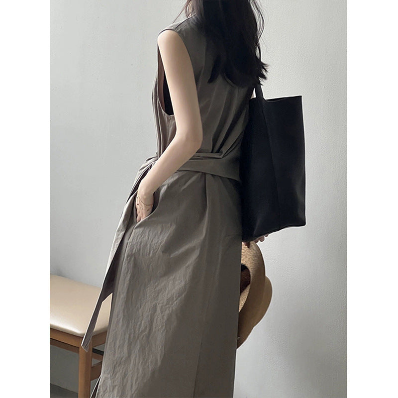Robe Maxi Ceinturée pour Femmes Chic und Stil