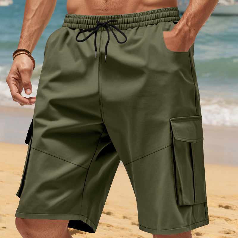 Shorts cargo pour homme avec poches latérales pratiques et taille élastique Chic und Stil