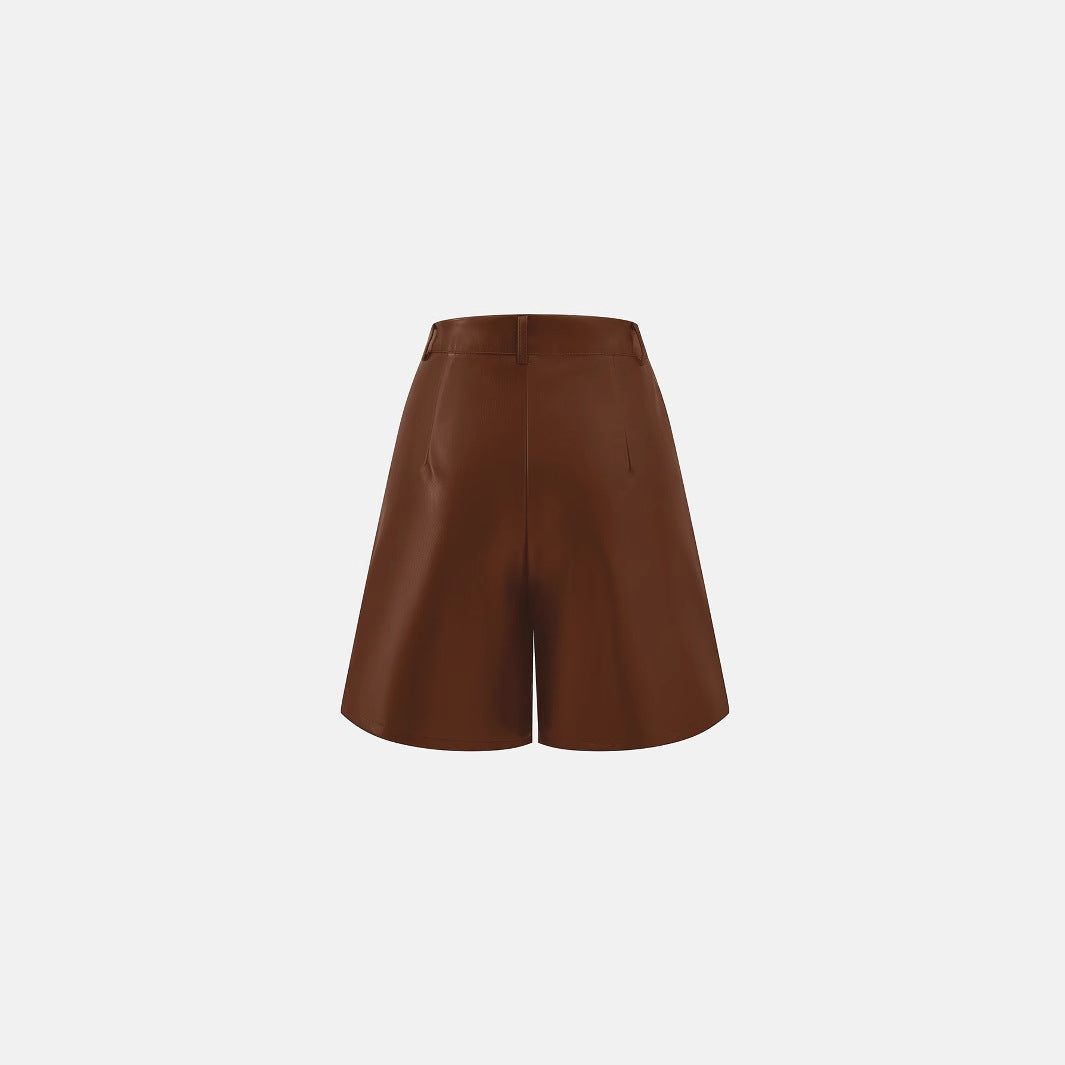 Shorts en cuir de haute qualité pour femmes avec coupe élégante Chic und Stil