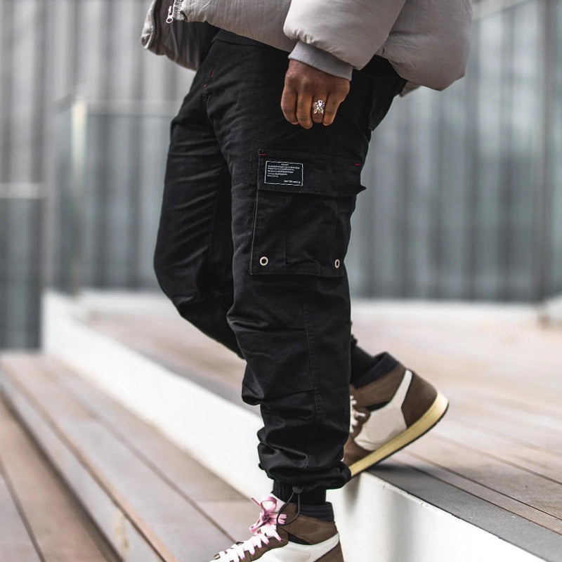 Pantalon cargo fonctionnel pour homme avec taille élastique et plusieurs poches Chic und Stil