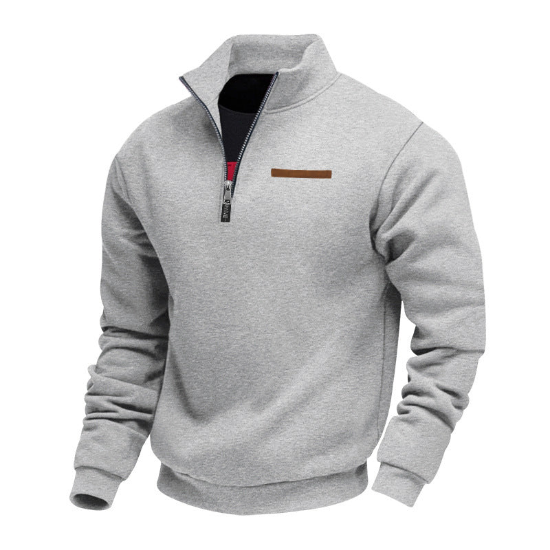 Veste en polaire de haute qualité pour hommes avec col montant et fermeture éclair Chic und Stil