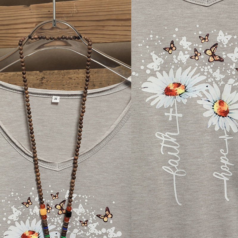 T-shirt graphique inspirant pour femmes Chic und Stil