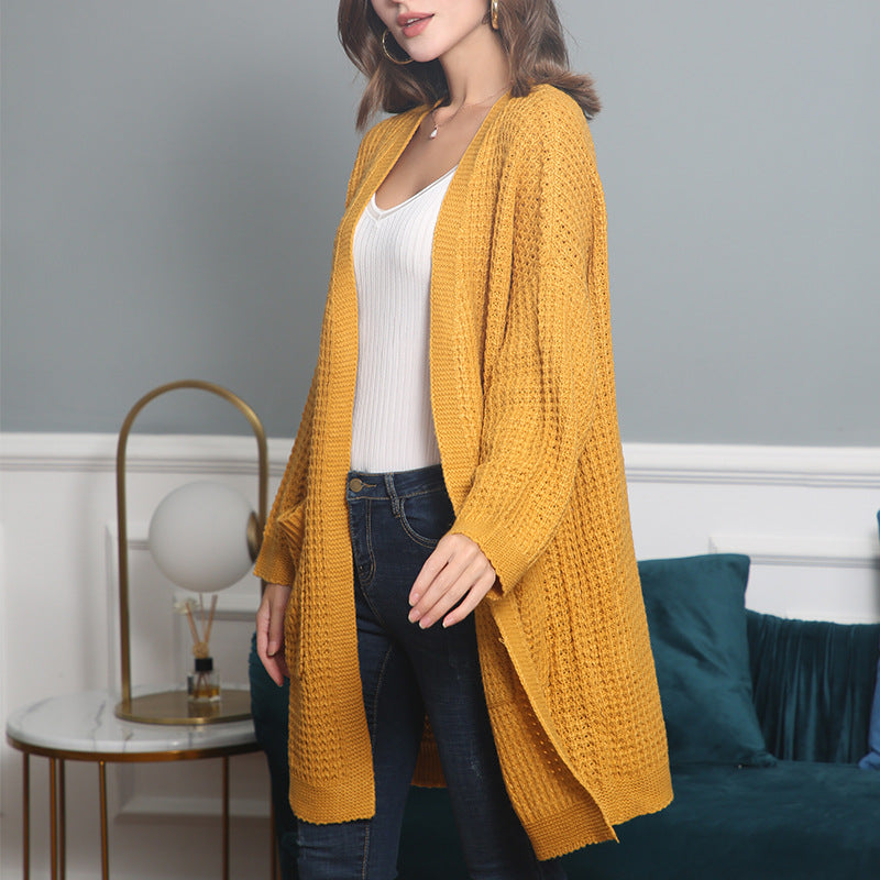 Cardigan en tricot décontracté pour femmes avec poches et coupe ouverte Chic und Stil
