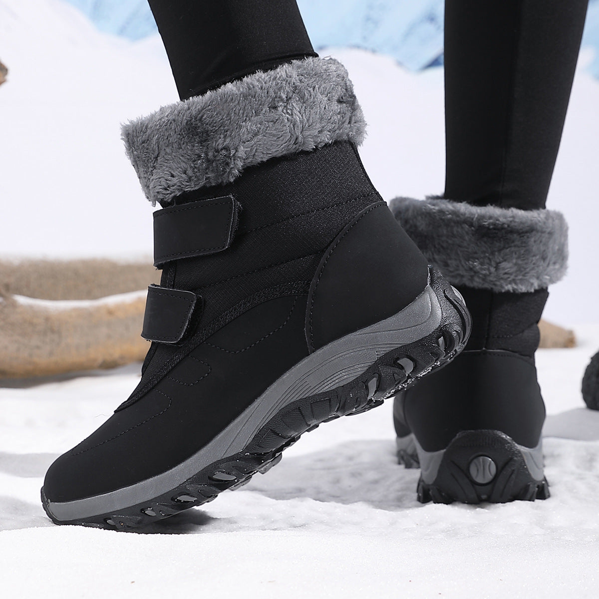 Bottes d'hiver pour femmes avec semelle antidérapante et doublure intérieure chaude Chic und Stil
