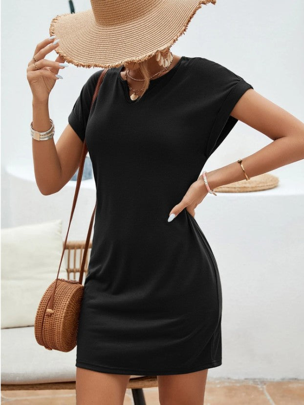 Robe t-shirt stretch de loisirs pour femmes Chic und Stil