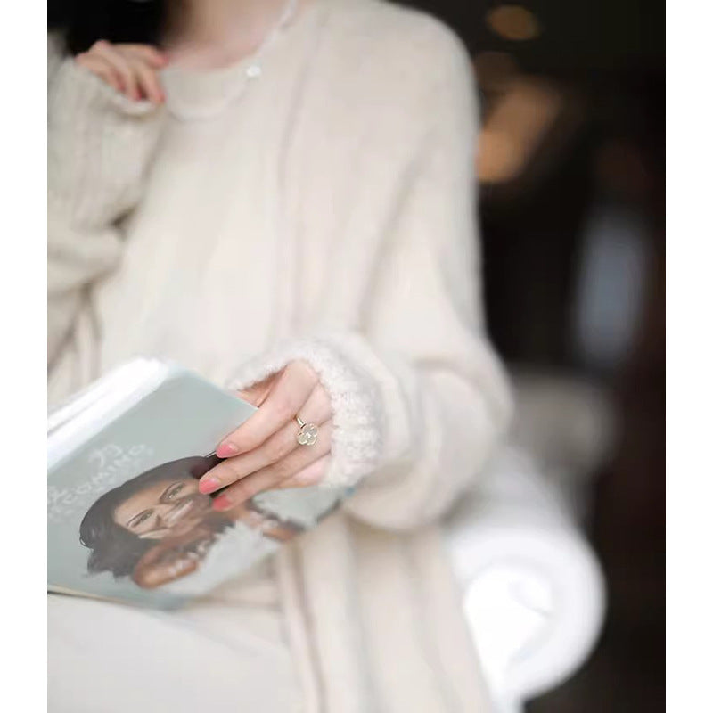 Gilet long en tricot confortable pour femme Chic und Stil