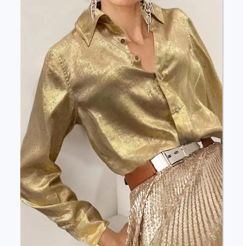 Chemise cropped à manches volantées pour femmes Chic und Stil