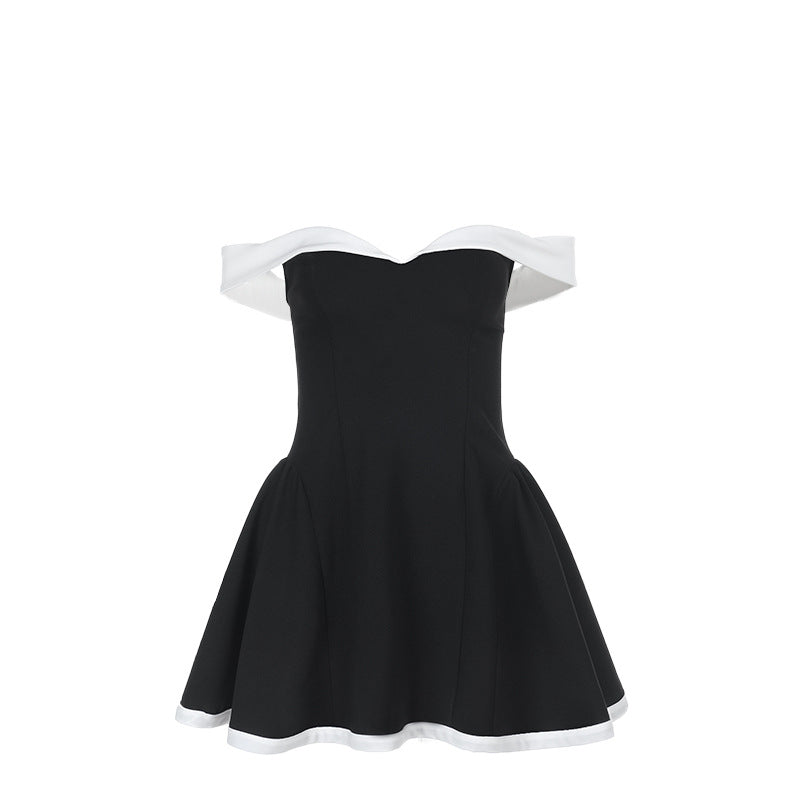 Robe skater off-shoulder Chic und Stil pour femmes