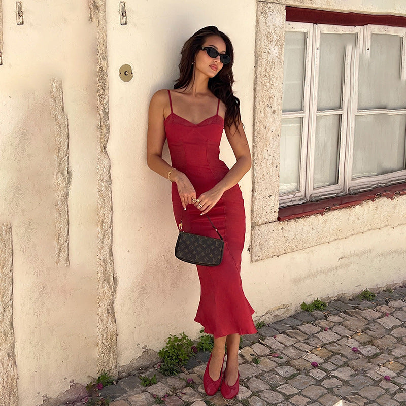 Dames Robe Midi Élégante Chic und Stil