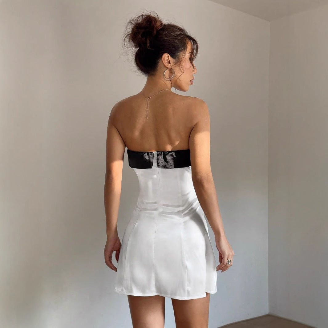 Chemisier pour femmes en style cocktail avec décolleté bandeau élégant Chic und Stil