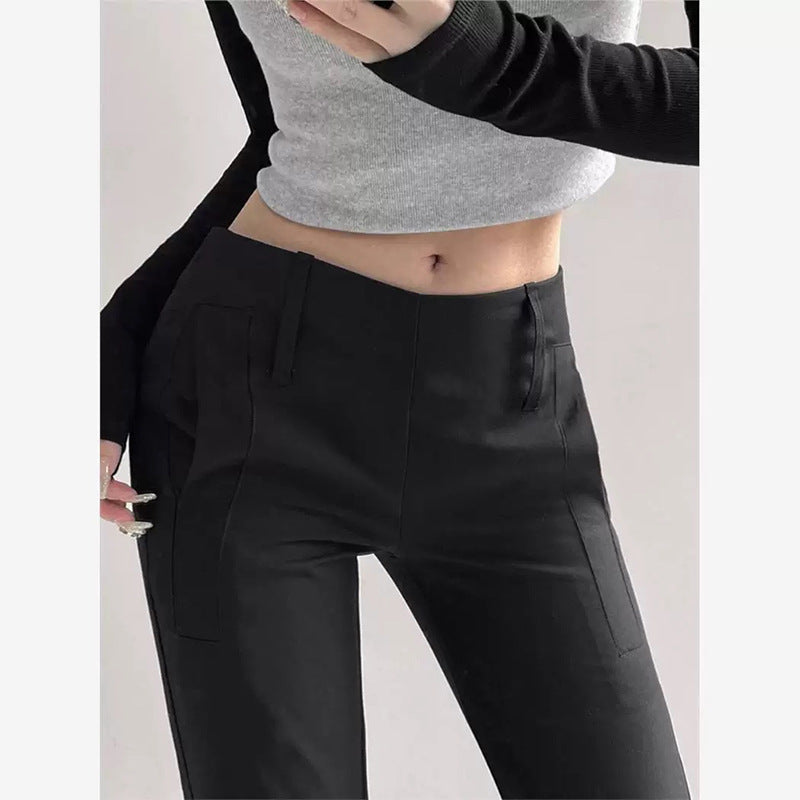 Pantalons ajustés taille haute slim pour femme Chic und Stil