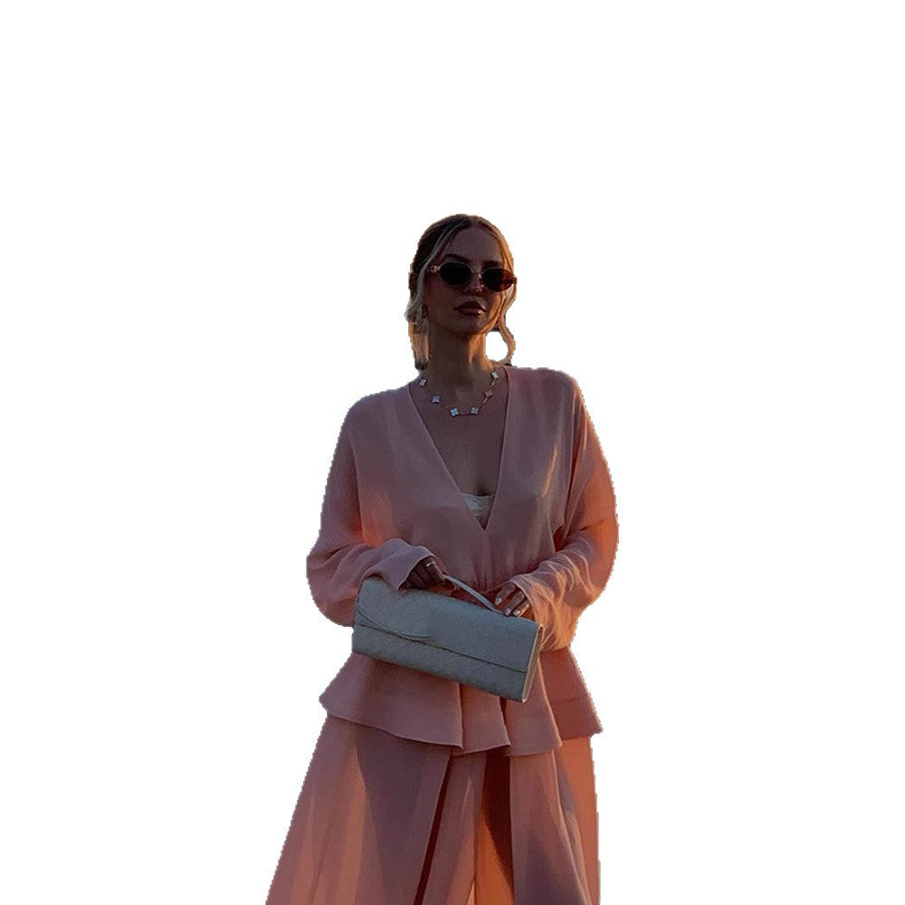 Blouse élégante pour femmes avec coupe ample et détails volantés Chic und Stil