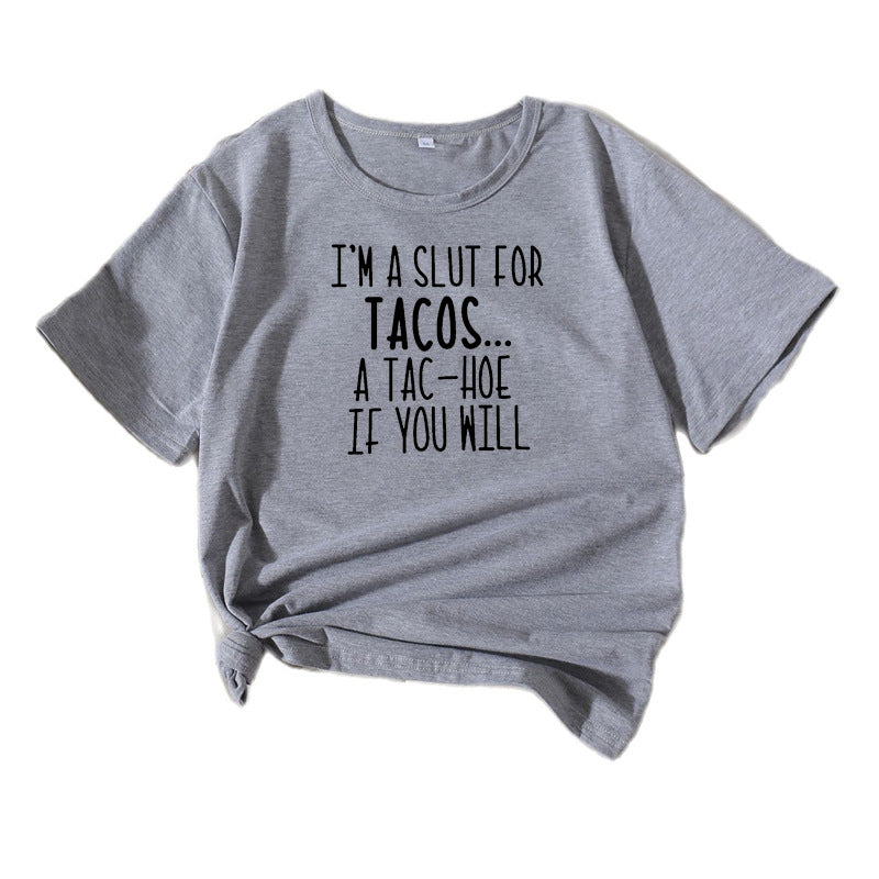 Damen Lustiges Foodie Humor T-Shirt Chic und Stil