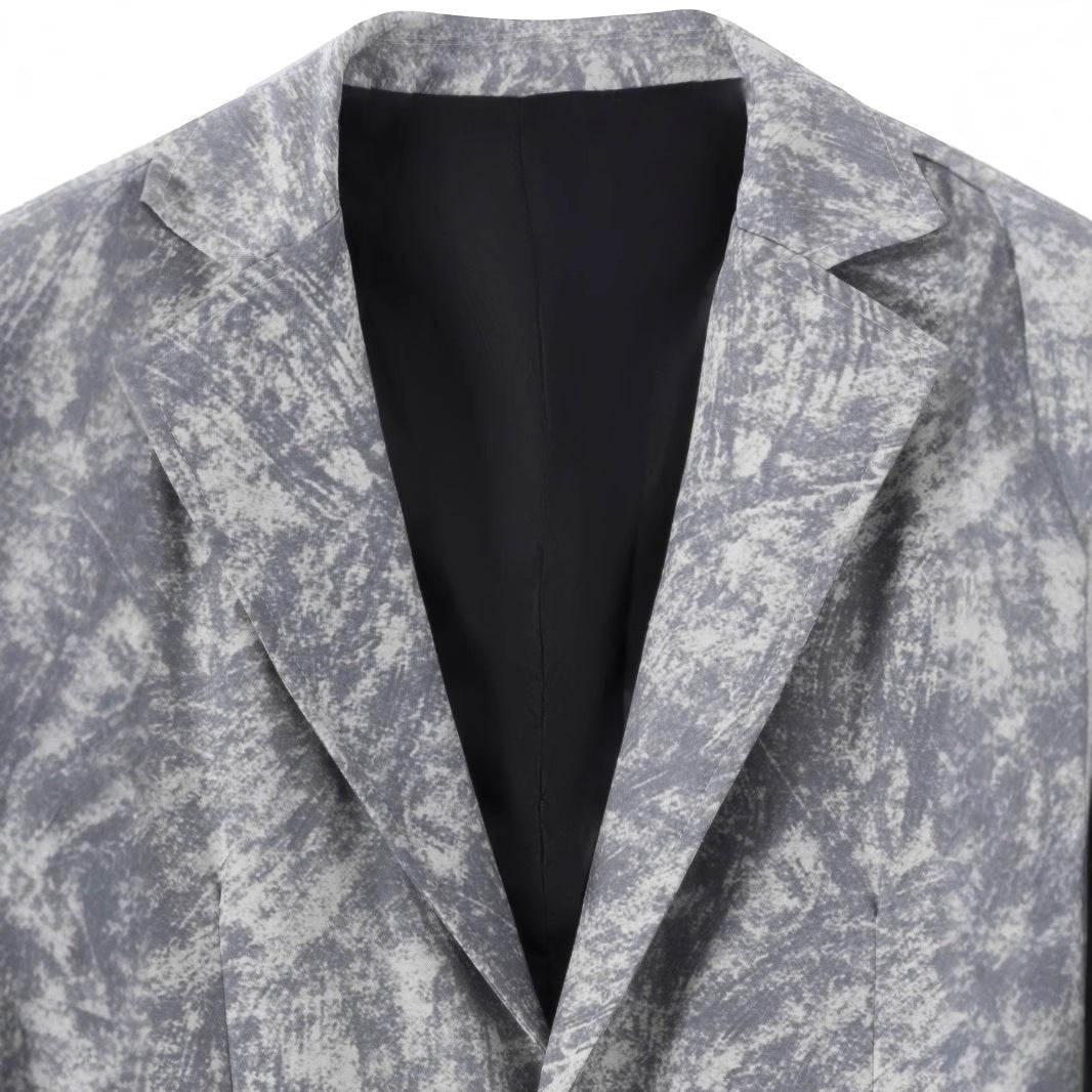 Blazer décontracté pour hommes structuré avec un design moderne et deux poches Chic und Stil