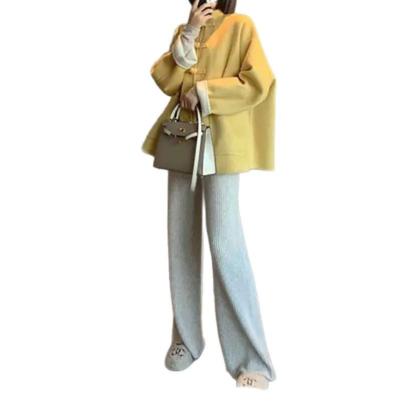 Veste en cape élégante pour femmes avec fermeture à bouton Chic und Stil