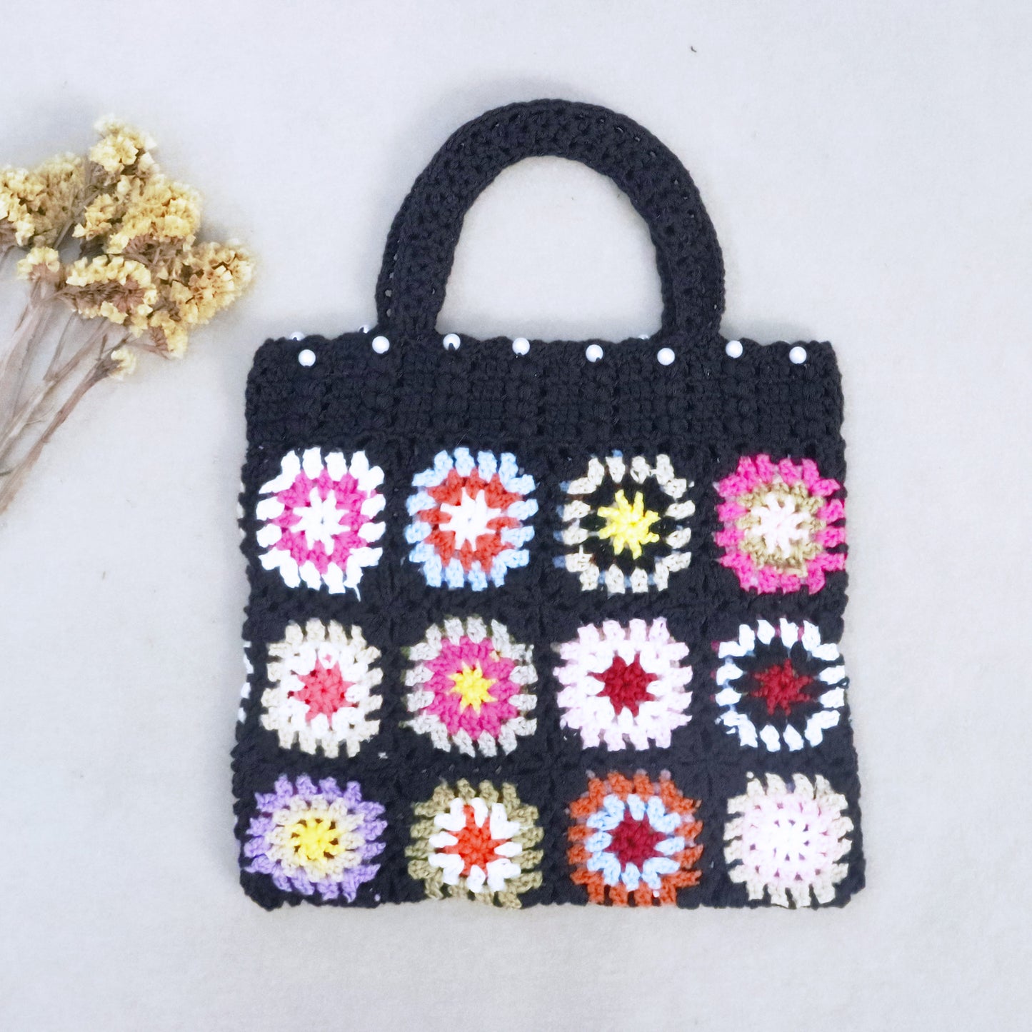 Sac fourre-tout en crochet fait à la main pour femmes Chic und Stil