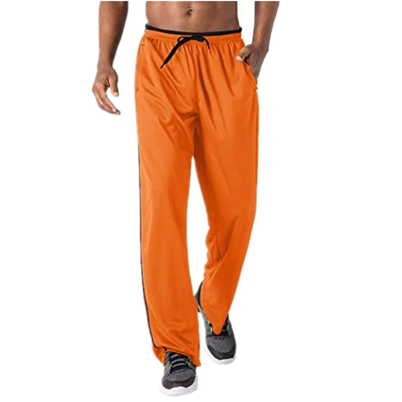 Pantalon d'entraînement sportif pour hommes avec bandes contrastées latérales Chic und Stil