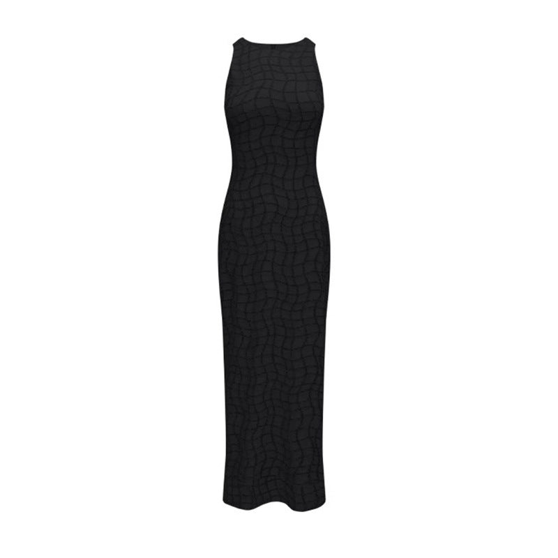 Robe maxi texturée élégante pour femmes Chic und Stil