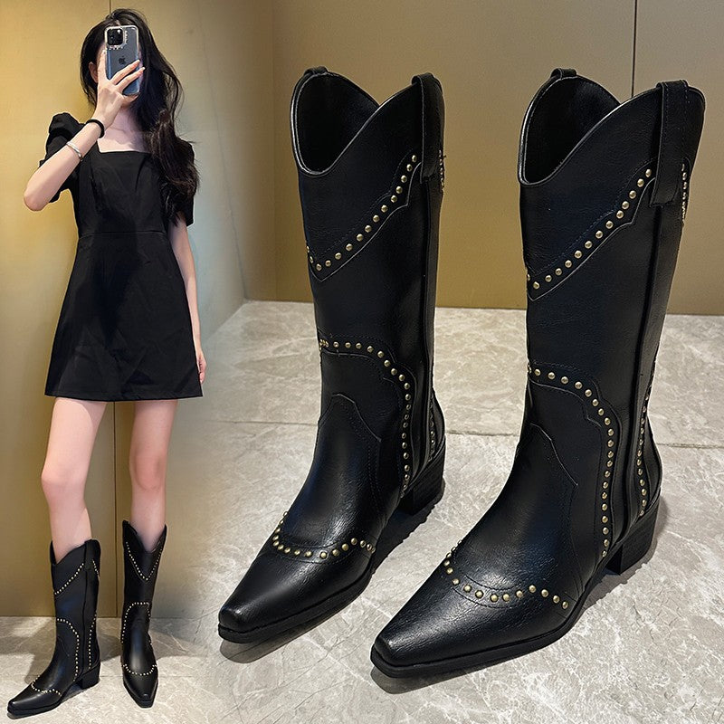 Bottines pour dames avec décorations en clous Chic und Stil