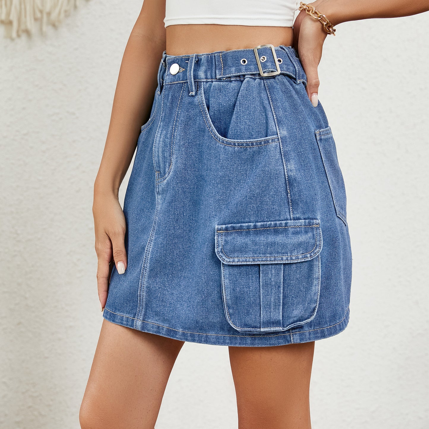 Roc denim pour femmes avec poches cargo pratiques et taille haute Chic und Stil