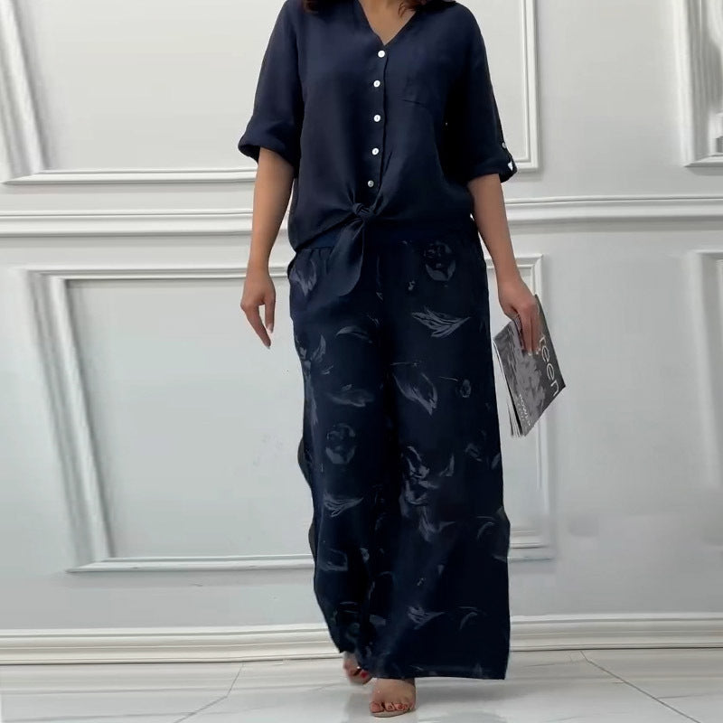Ensemble de pantalon de loisirs et haut décontracté Chic und Stil pour femmes