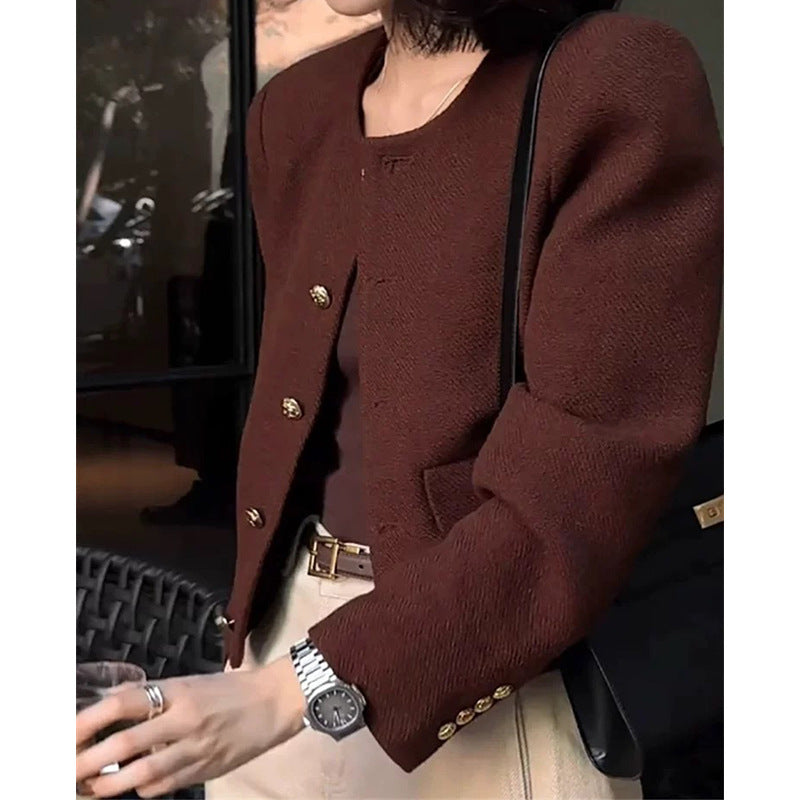 Blazer Tailleur Boucle Femme Chic und Stil