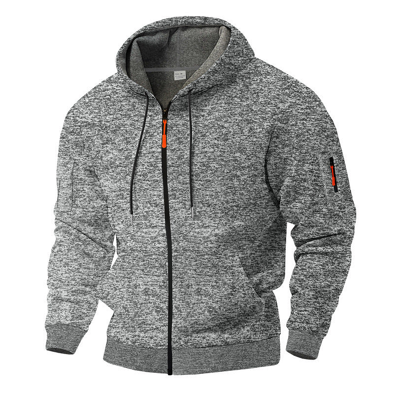 Veste à capuche sportive pour hommes avec zip et poches pratiques Chic und Stil
