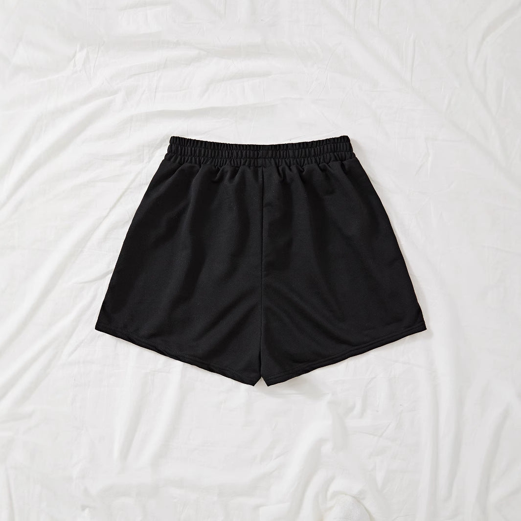 Femme Shorts colorés avec des imprimés amusants et taille élastique Chic und Stil