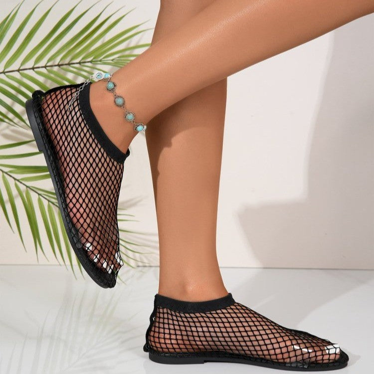 Dame Sandales en filet Chic und Stil