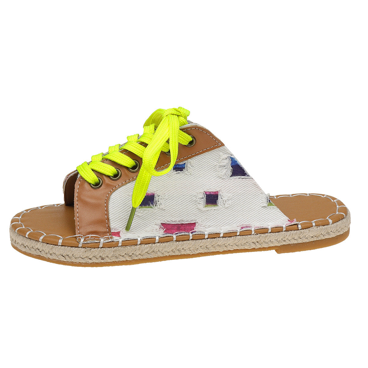 Sandales de loisir pour femmes au style camouflage décontracté avec détail de laçage Chic und Stil