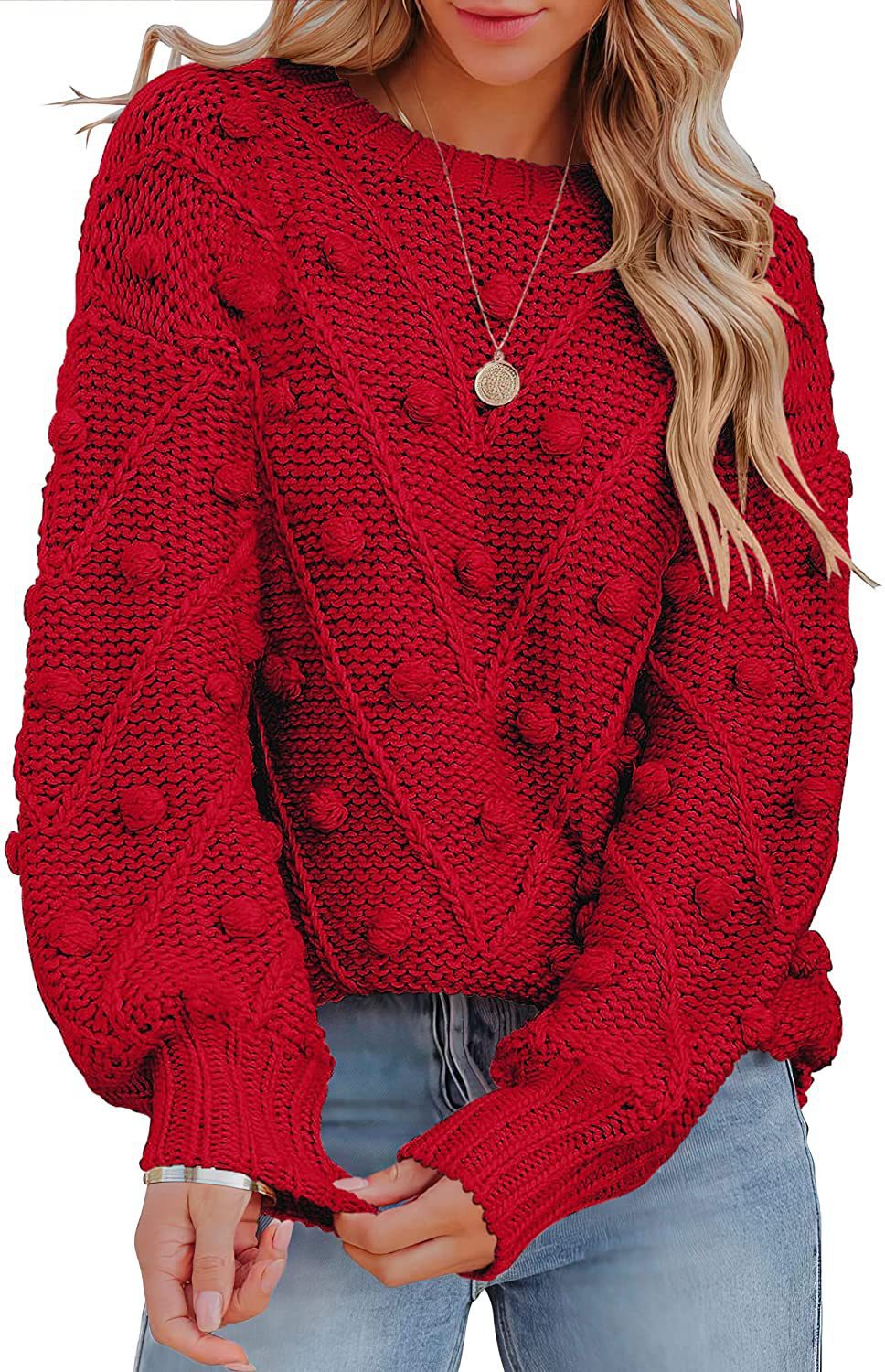 Pull en tricot stylé pour femmes avec motif 3D texturé Chic und Stil