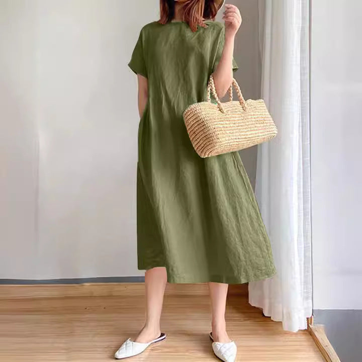 Robe d'été légère et polyvalente pour femmes avec poches Chic und Stil