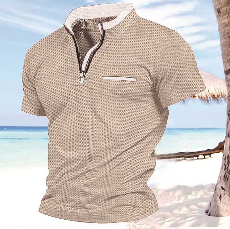Homme zip-front loisirs performance top Chic und Stil