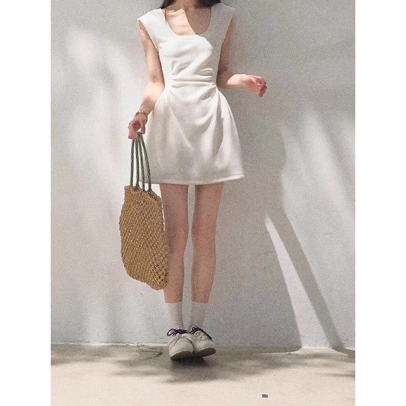 Robe mini ajustée et évasée élégante pour femmes Chic und Stil