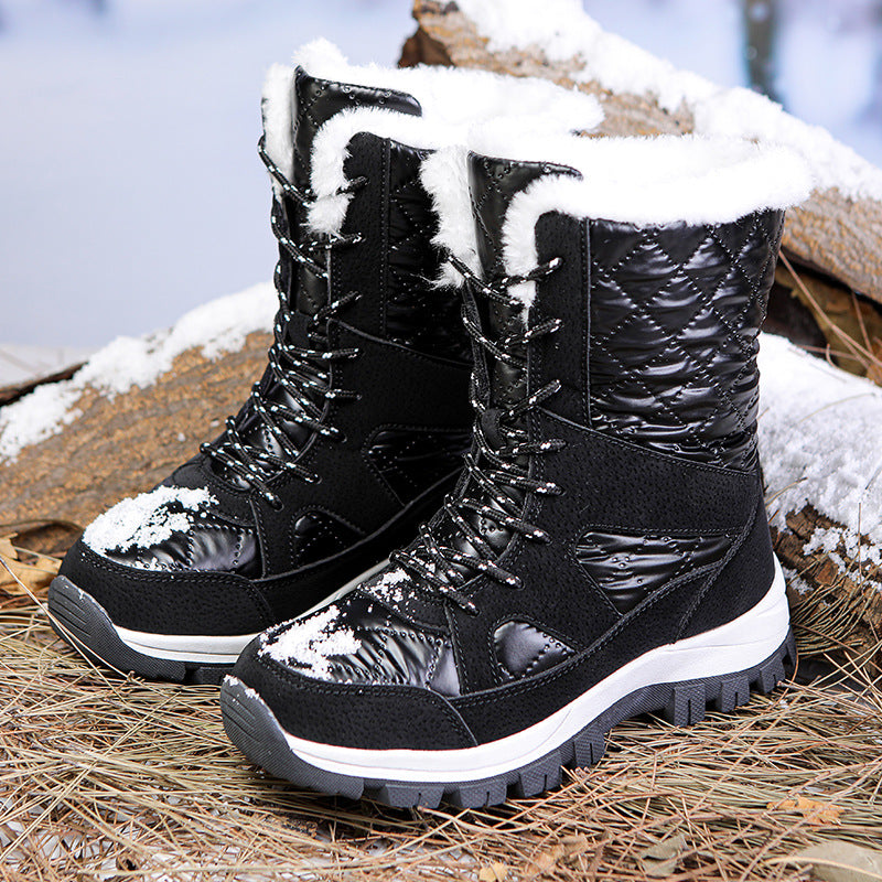 Bottes d'hiver pour femmes avec doublure isolante et semelle antidérapante Chic und Stil