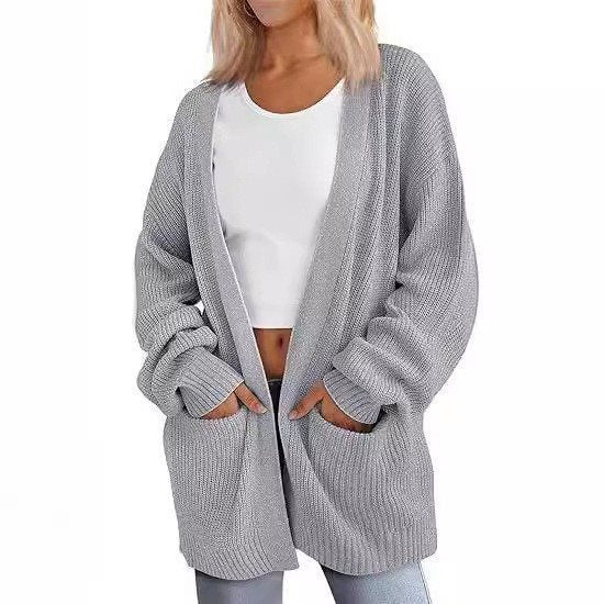 Cardigan tricot décontracté pour femmes avec coupe oversize et poches pratiques Chic und Stil