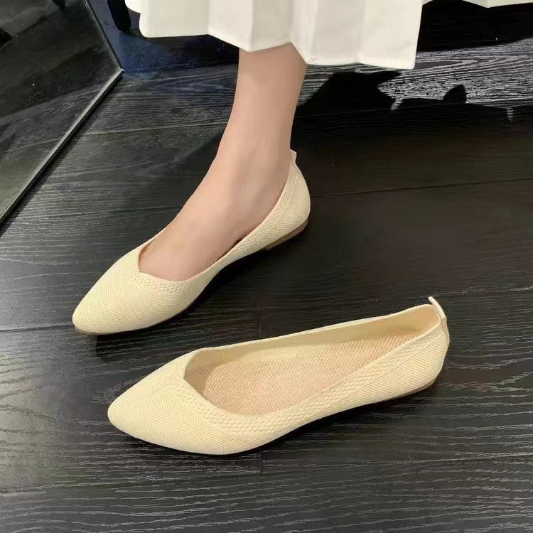 Dames Ballerines en dentelle tricot respirante Chic und Stil