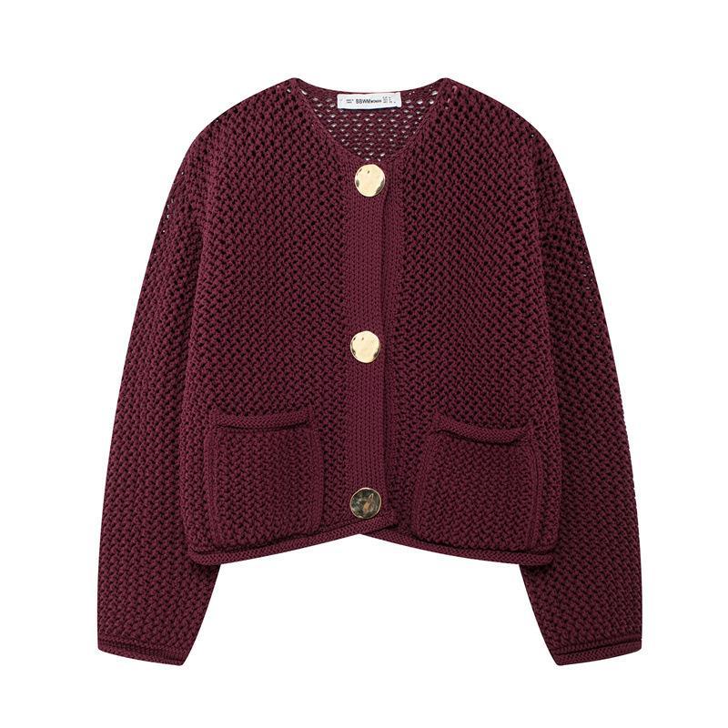 Dame cardigan avec une structure en maille aérée et des poches pratiques Chic und Stil