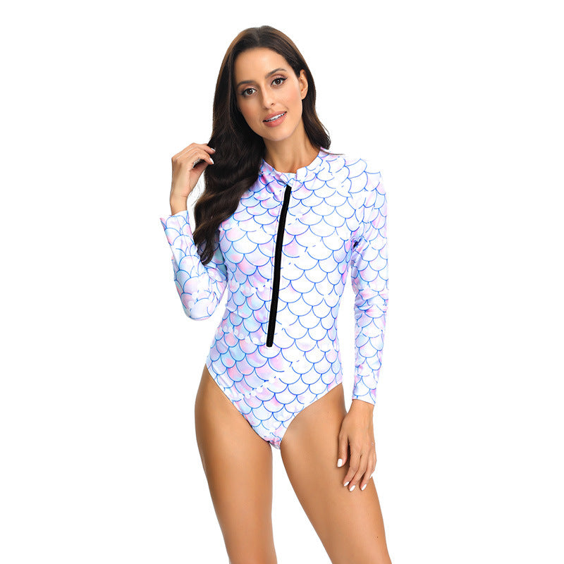 Maillot de bain femmes protection UV à manches longues et fermeture éclair Chic und Stil