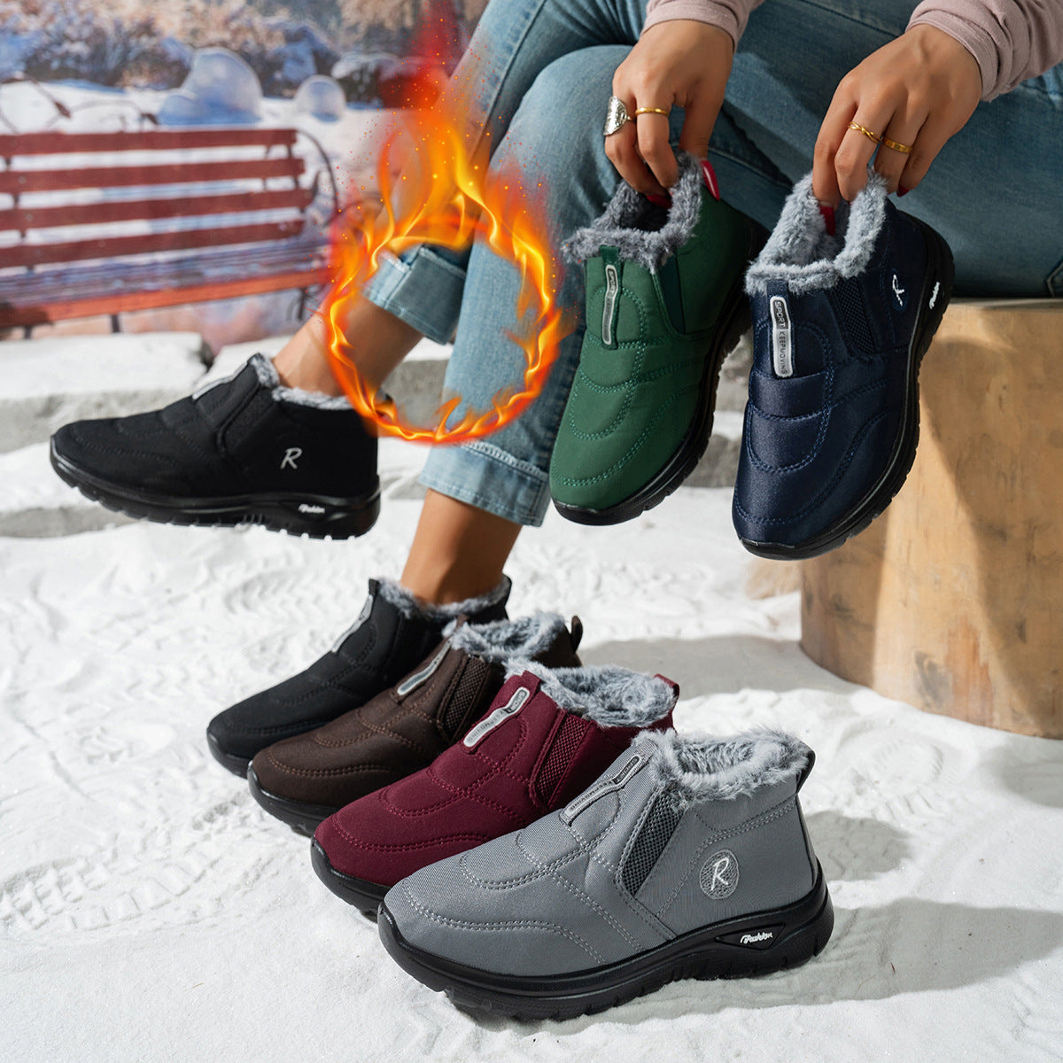Bottes d'hiver sportives pour femmes Chic und Stil