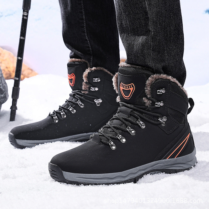 Chaussures de randonnée d'hiver pour hommes avec doublure isolante et semelle antidérapante Chic und Stil
