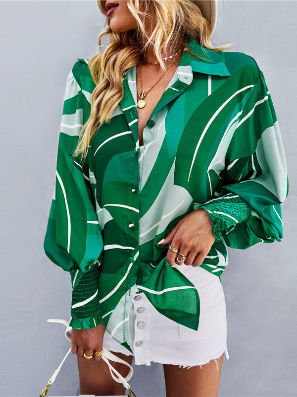 Chemise à carreaux oversize pour femmes avec détails de volants Chic und Stil