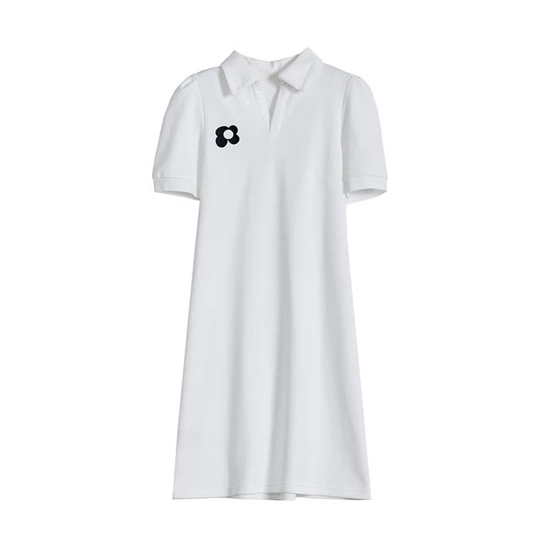 Robe Mini à Col Polo pour Femmes Chic und Stil