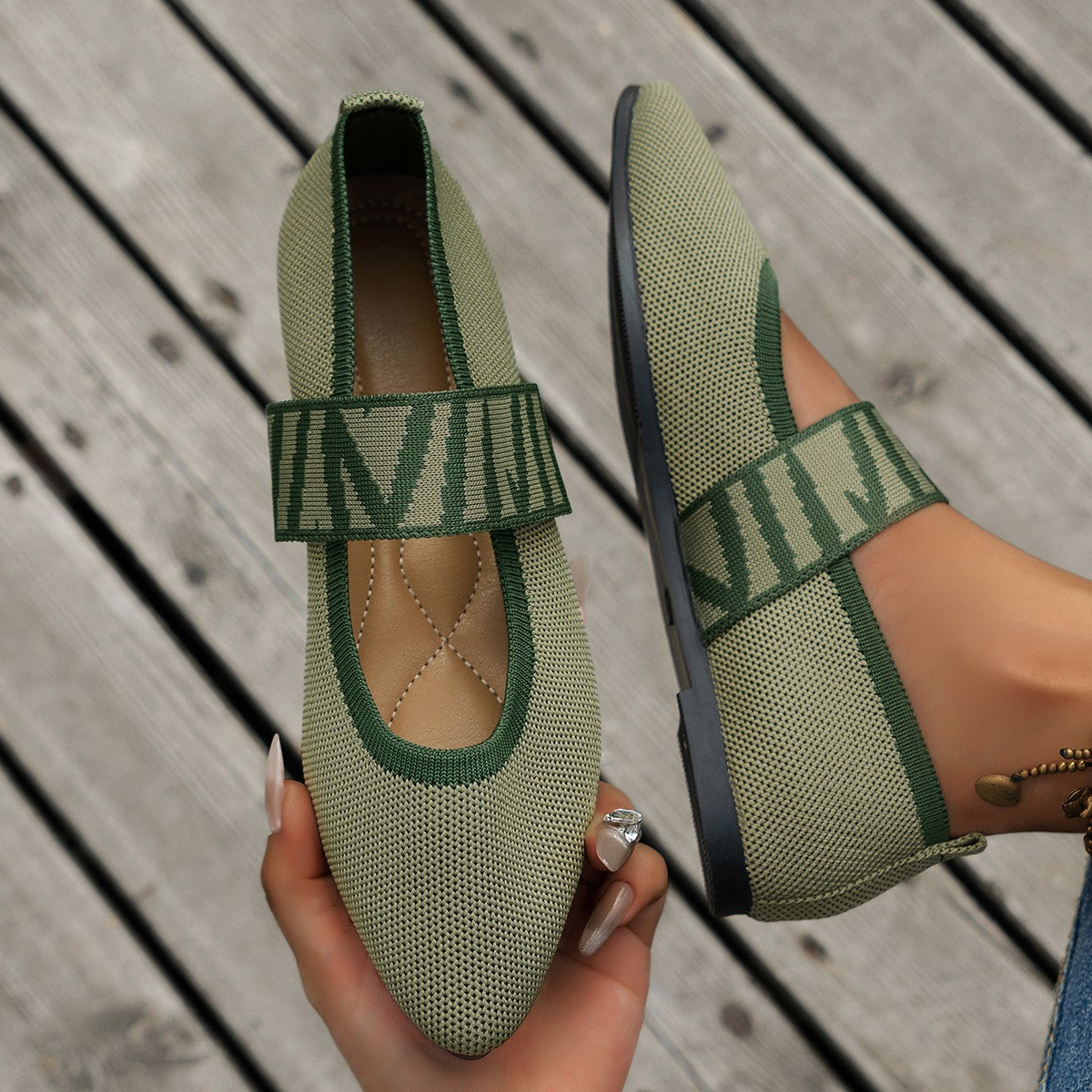 Chaussons en mesh pour femmes Chic und Stil