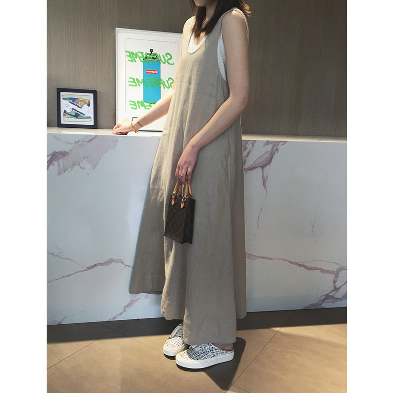 Robe maxi en lin fluide Chic und Stil