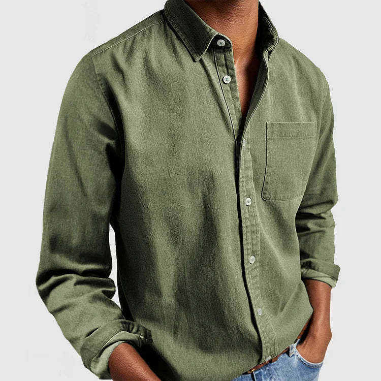 Chemise décontractée pour hommes en tissu coton léger Chic und Stil