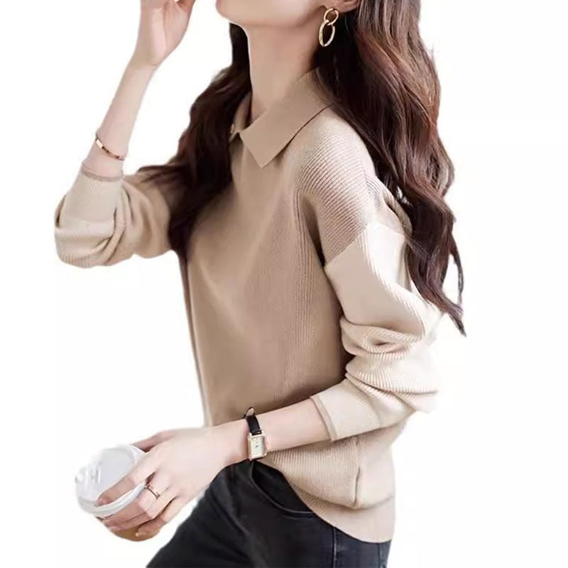Pull en tricot polo pour femmes Chic und Stil