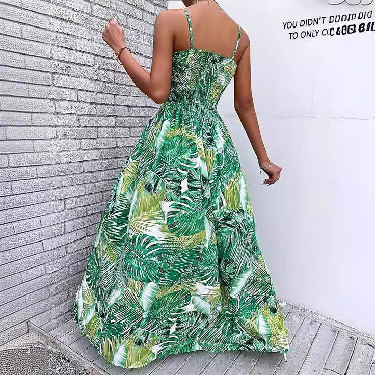 Robe maxi femme avec bretelles spaghetti ajustables Chic und Stil